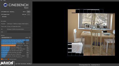 Framework Laptop 16 (2023) Cinebench R23 Photo