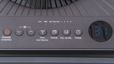 Midea MAD35PS1QGR Controls And Display