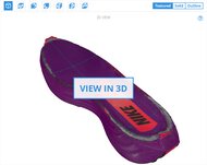 Nike Pegasus Plus 3D Model Internal