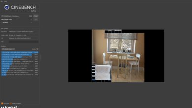 Lenovo Slim Pro 7 14 (2023) Cinebench R23 Photo