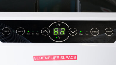 SereneLife SLPAC8 Controls Picture