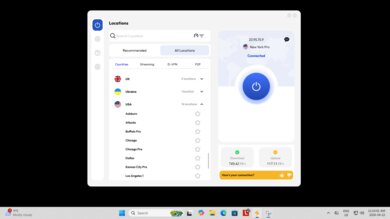 FastestVPN VPN Destination Selection Example