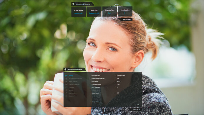 Dell Alienware AW2724DM OSD Picture