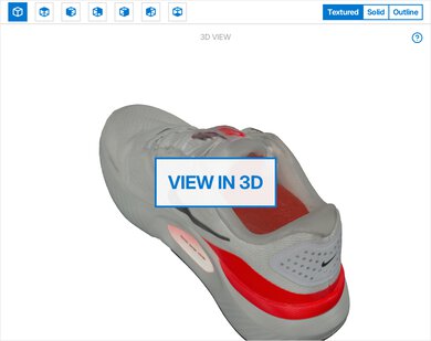 Nike Structure 26 3D Model Full Shoe
