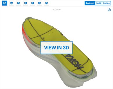 HOKA Cielo X1 3.0 3D Model Internal