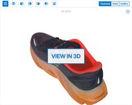 Skechers Aero Burst 3D Model Full Shoe