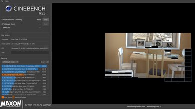 Lenovo ThinkPad P16 Gen 2 (2024) Cinebench R23 Photo