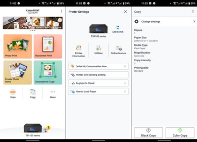 Canon PIXMA TS9120 App Printscreen
