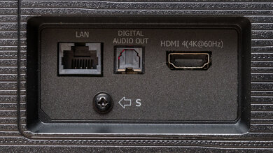 Hisense U6N Rear Inputs Picture