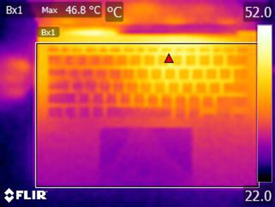 ASUS Zenbook 14 OLED (2024) Keyboard Temps Picture