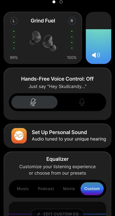 Skullcandy Grind Fuel True Wireless App Picture