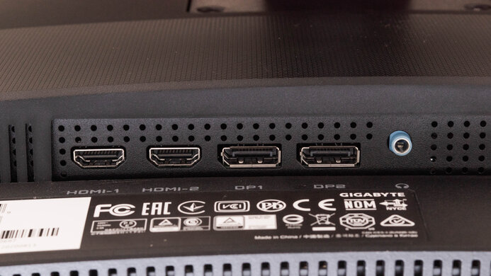 Gigabyte G34WQC Inputs 1