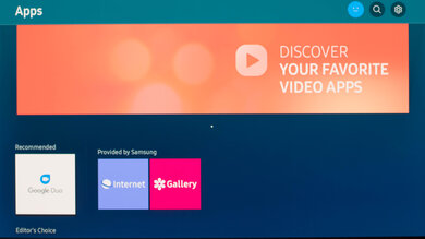 Samsung S95B OLED Apps Picture