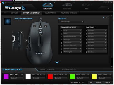 ROCCAT Kone Pro Air Software settings screenshot