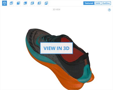 HOKA Mach X 2 3D Model Full Shoe