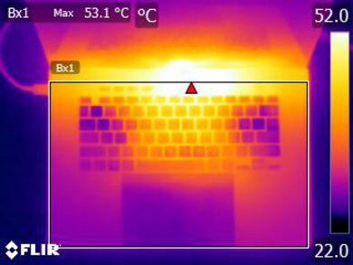 ASUS ROG Zephyrus G16 (2024) GU605 Keyboard Temps Picture
