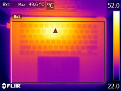 Apple MacBook Air 15 (2024) Keyboard Temps Picture