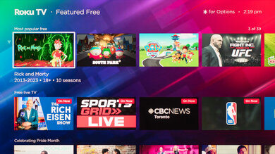 Roku Pro Series QLED Ads Picture