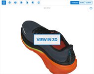 Saucony Hurricane 25 3D Model Full Shoe