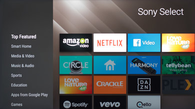 Sony X900F Apps Picture