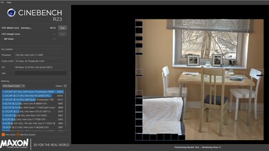 Dell XPS 13 Plus (2022) Cinebench R23 Photo