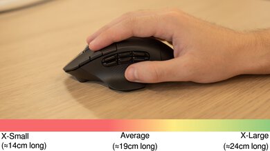 Logitech G604 LIGHTSPEED Fingertip Grip Hand Recommendation