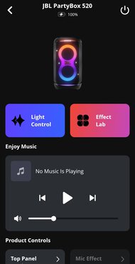 JBL PartyBox 520 App Picture