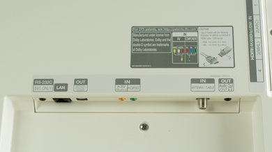 LG UF9500 Rear Inputs Picture