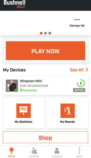 Bushnell Wingman Mini App Picture