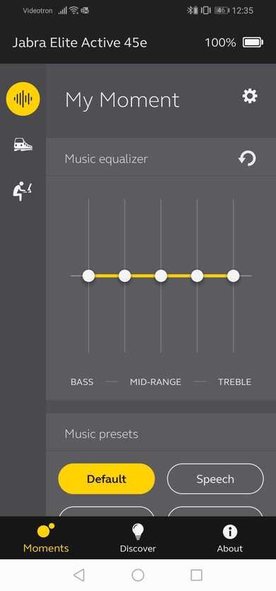Jabra Elite Active 45e Wireless App Picture