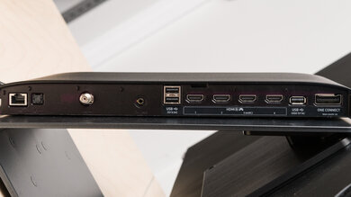 Samsung S95C OLED Side Inputs Picture