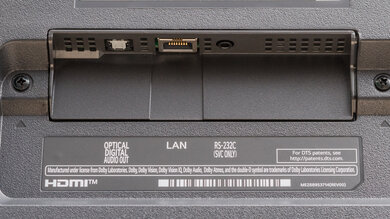 LG QNED80 2023 Rear Inputs Picture