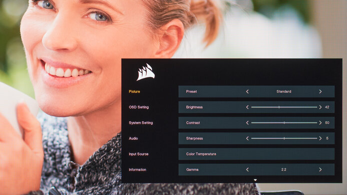 Corsair XENEON 32QHD165 OSD Picture