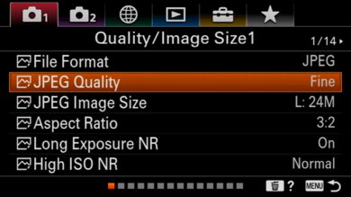 Sony α6600 Screen Menu Picture