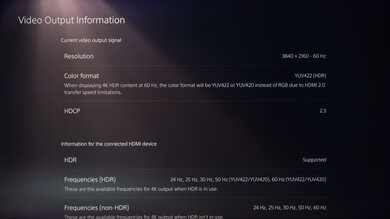 Samsung TU8000 PS5 Screenshot