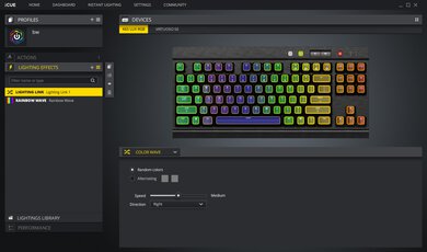 Corsair K65 LUX RGB Software Picture