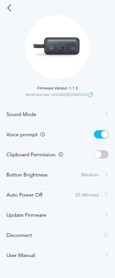 Anker Soundcore Motion 300 App Picture