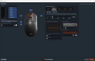 SteelSeries Prime Mini Software settings screenshot