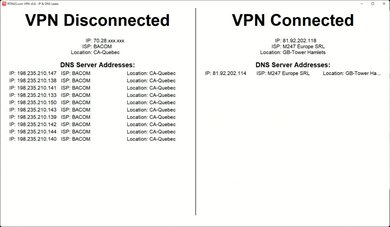 IVPN IPLEAK.net Screenshot