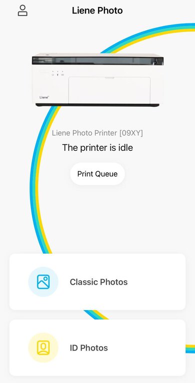 Liene Amber M100 App Printscreen