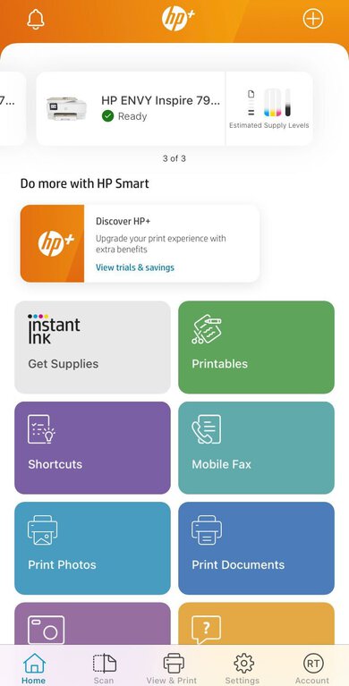 HP ENVY Inspire 7955e App Printscreen