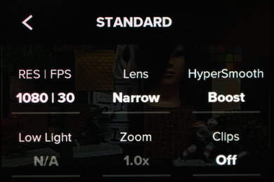 GoPro HERO8 Black Screen Menu Picture