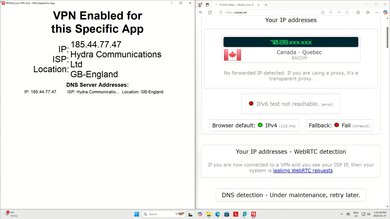 Surfshark VPN VPN Enabled For App Screenshot