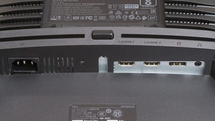 Dell S2722DGM Inputs 1