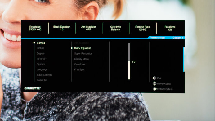 Gigabyte G27QC OSD Picture