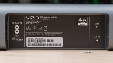Vizio M Series M215aw-K6 Physical inputs bar photo 1