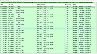 Private Internet Access Wireshark IP And DNS Leak Screenshot