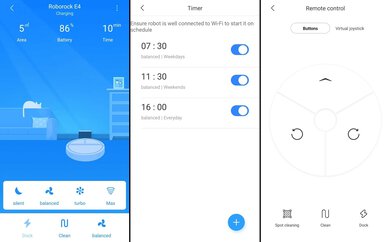 Roborock E4 Companion App Screen Grabs