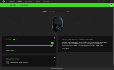 Razer Kraken V3 X App Picture
