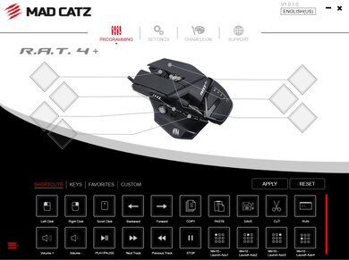 Mad Catz R.A.T. 4+ Software settings screenshot